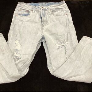 Wild Fable Light Gray Ripped Boyfriend Jeans